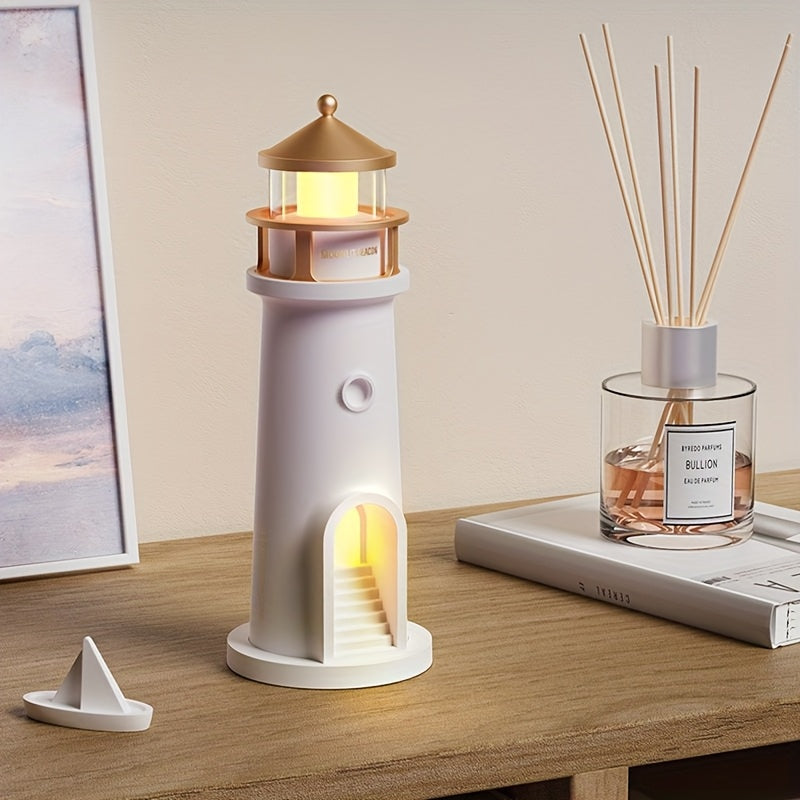 Dekorative Leuchtturm Tischlampe mit Einstellbarem Licht für Innenräume