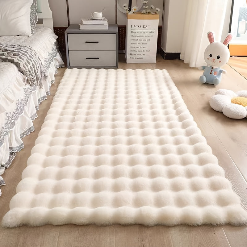 Velmira Antirutsch Teppich – Extra Flauschiges Bubble Design
