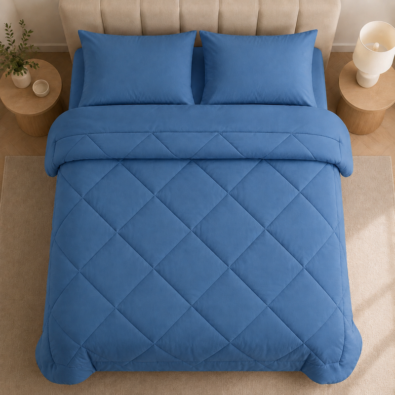 Sorevella 2-in-1 Bettdecke – Gepolstertes Design mit 2 Kissenbezügen
