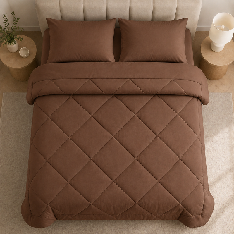 Sorevella 2-in-1 Bettdecke – Gepolstertes Design mit 2 Kissenbezügen