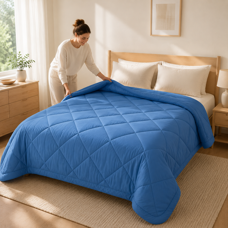Sorevella 2-in-1 Bettdecke – Gepolstertes Design mit 2 Kissenbezügen