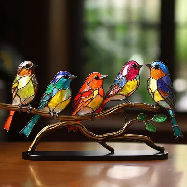 Avelisse Vogelfigur – Glaskunst mit Farbenfrohem Design